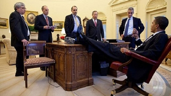 Погледајте „каубоја” Обаму док лобира за агресију против Сирије (Фото)