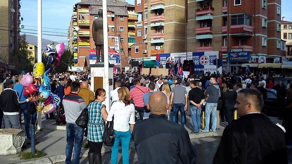 Протест у К.Митровици против шиптарских избора (ВИДЕО)