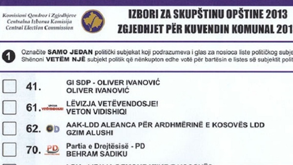 (ФОТО) ГРБ КОСОВА: Погледајте како изгледа гласачки листић са косовских избора!