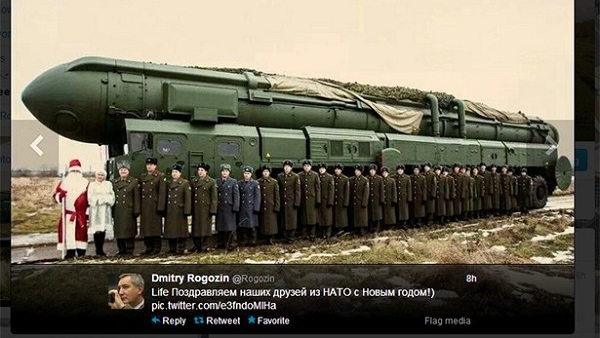 Овако је Рогозин честитао НАТО-у нову годину (ФОТО)
