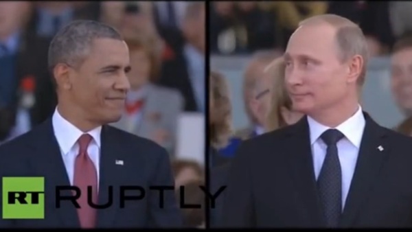 Путин и Обама у Нормандији: Говор тела казује више од речи (ВИДЕО)