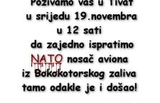 Тиват: Сјутра нови протест против присуства НАТО носача авиона