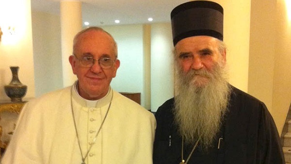 Григориjе и Амилохије дочекују папу у Сараjеву?