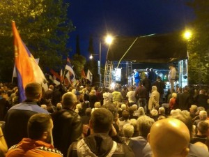 Protest u Podgorici 2015 noć