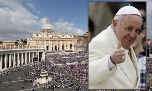 Papa Fancisko Vatikan thumbs up
