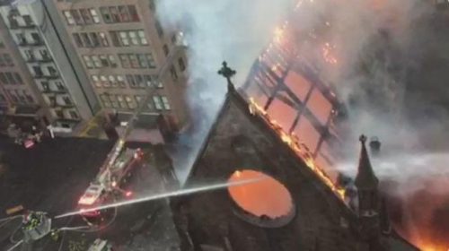 Njujork srpska crkva u plamenu