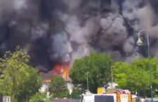 Избеглице до темеља спалиле камп у Диселдорфу (видео)