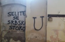 Усташки графити у православном храму
