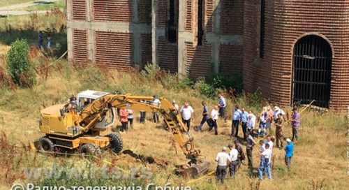 Храм Христа Спаса у Приштини ископавање
