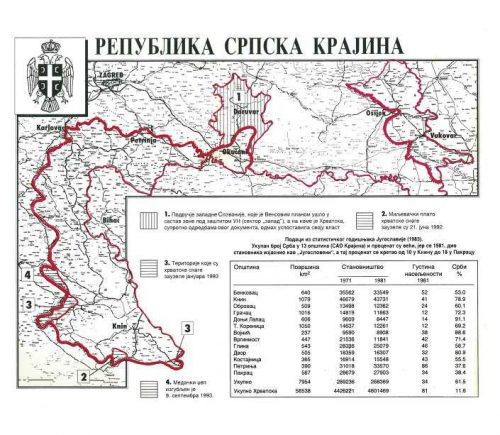 Република Српска Крајина мапа