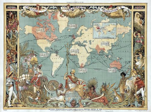 Царство 1886. Мапа британских агресија и окупација у свету