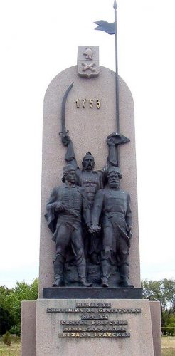 Споменик  Србима  у  Славјеносербску:  Нема светлијих веза од братских