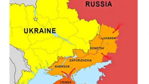 mapa ukraina rusia