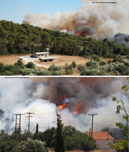Црква и ватрогасци чудом спасени у пожарима у Грчкој