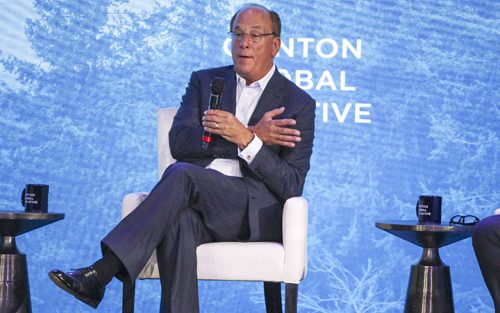 NEW YORK, NY - SEPTEMBER 19: Larry Fink at the Open Plenary Session: Getting Unstuck during the 2022 Clinton Global Initiative in New York City on September 19, 2022. PUBLICATIONxNOTxINxUSA Copyright: xKatiexGodowskix