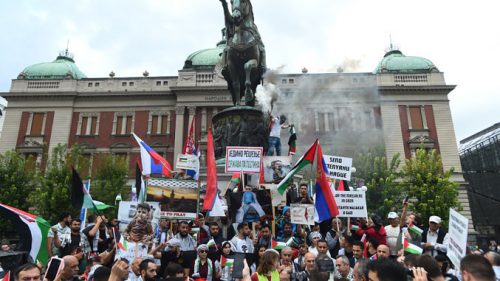 Одржан протест подршке народу Палестине у Београду