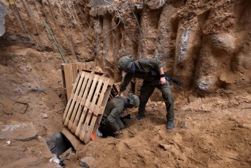 FILE PHOTO: Ground operation of the Israeli army against Palestinian Islamist group Hamas in northern Gaza